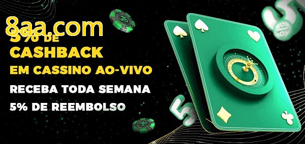 Promoções do cassino ao Vivo 8aa.com